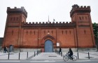Vue partielle, prise le 6 mai 2010, de la façade de l'ancienne prison Saint-Michel de Toulouse