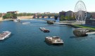 Toulouse : une passerelle sur la Garonne reliant des bassins flottants