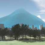 Manhattan noyée sous une pyramide géante de CO2