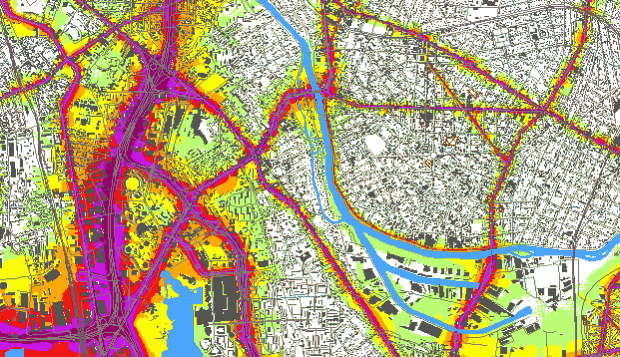carte nuisances sonores