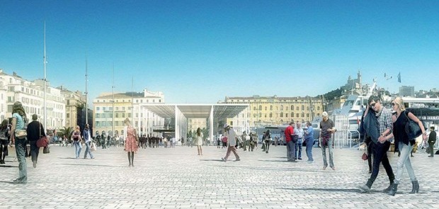 Le futur vieux port de Marseille, par Norman Foster et Michel Desvigne