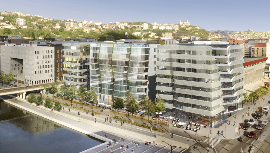 îlot P - Lyon Confluence - © Cyril Thomas pour Bouygues / Asylum pour SPLA Lyon Confluence