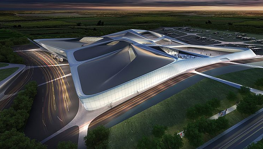 Le nouveau parc des expositions de Chartres - © Zaha Hadid Architects