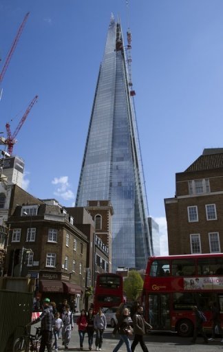 Le Shard, au centre de Londres, le 15 avril 2012.