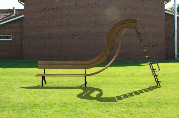 "Out of Place" - Park Bench.