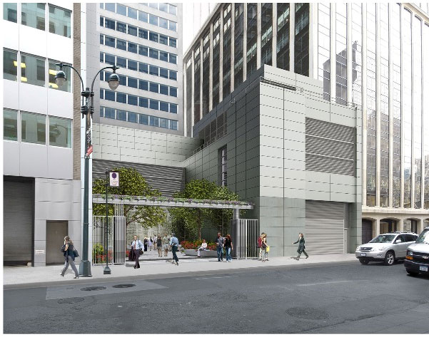 Entrée sur la 50th Street