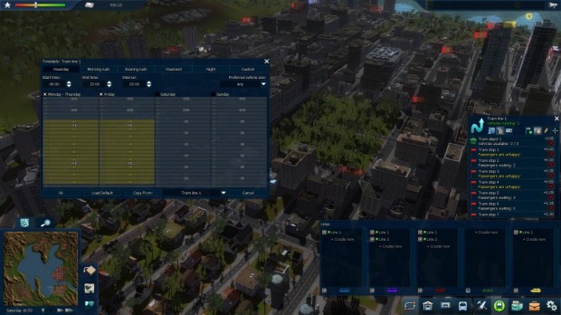 Gestion des horaires d'une ligne dans Cities in Motion 2