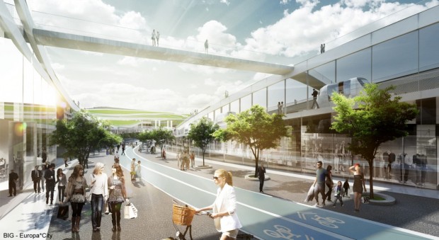 Europa City - Avenue Pietonne