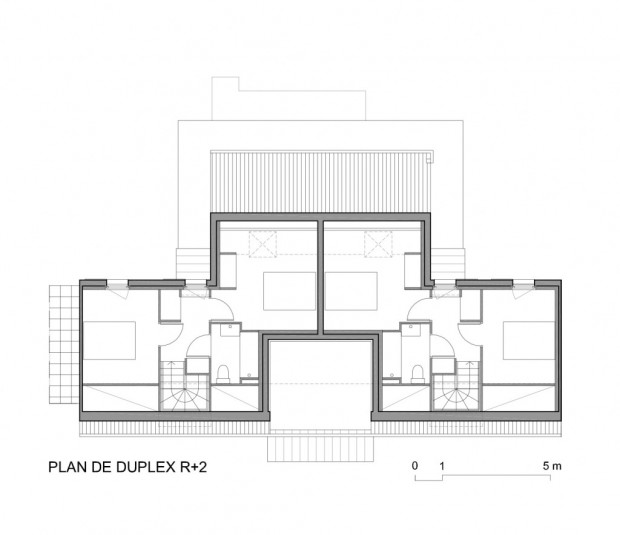 Plan duplex R+2