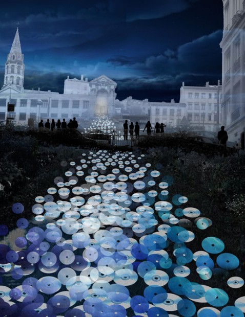 Débordement dans la montée de l'Amphithéâtre