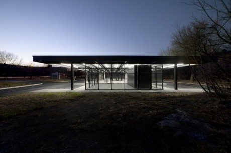 Le projet de reconversion de la station service de Mies Van Der Rohe à l'Île des Sœurs. Crédit photo: FABG
