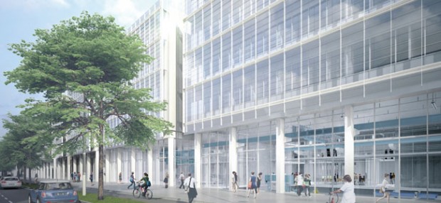 Vue de l'extérieur du campus