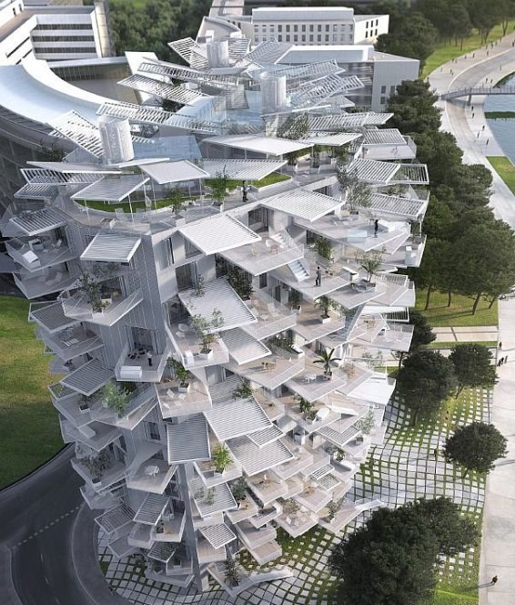 © RSI + Foujimoto + NLA paris + Oxo Architects - Montpellier - l'Arbre blanc