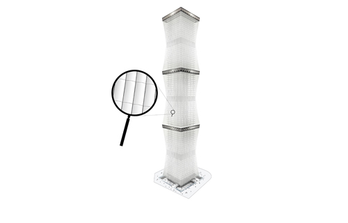 A Kuala Lumpur, une Tour voilée de 400 mètres - © REX