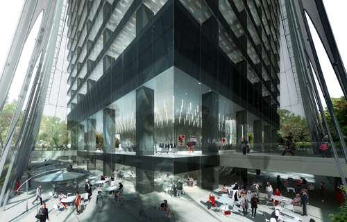 A Kuala Lumpur, une Tour voilée de 400 mètres - © REX