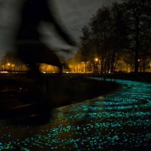 Une Piste Cyclable Phosphorescente aux Pays-Bas - Studio Roosegaarde