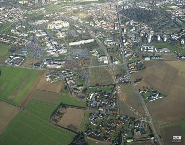 Vue aérienne d'Eurasanté (crédits photo : www.reseau-chu.org)