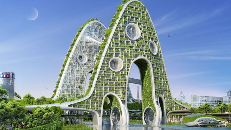 Bridge Towers - Paris Smart City 2050 - © Vincent Callebaut