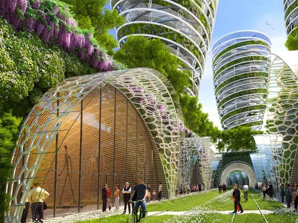 Antismog Towers - Paris Smart City 2050 - © Vincent Callebaut
