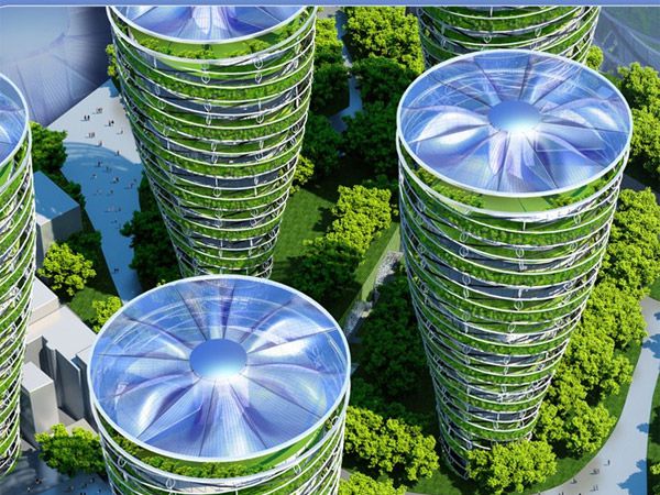 Antismog Towers - Paris Smart City 2050 - © Vincent Callebaut