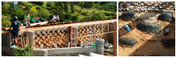 La Earthship de Concón sur laquelle nous avons travaillé bénévolement au Chili