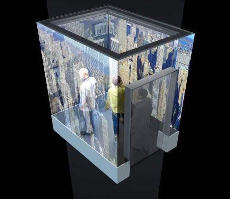 One World Trade Center - Ascenseur pour rejoindre l'observatoire