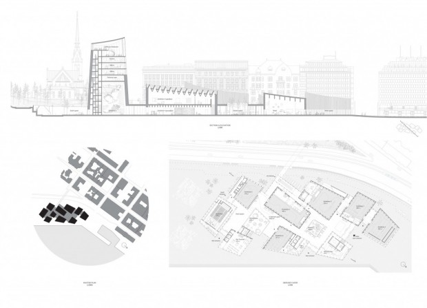 Coupe et Plans / © MKA
