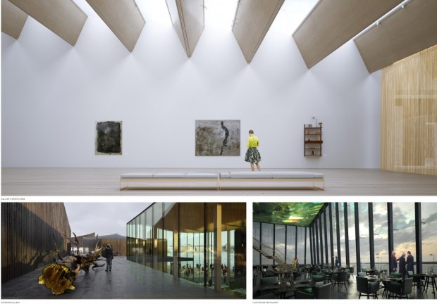 Vues sur l'intérieur des pavillons / © MKA / Artefactorylab