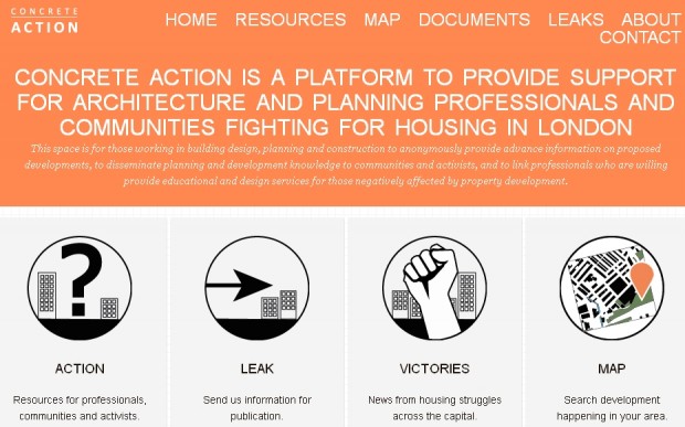 Concrete Action : le "wikileaks" de l'urbanisme et de l'architecture Outre-manche à Londres / © Concreteaction.net