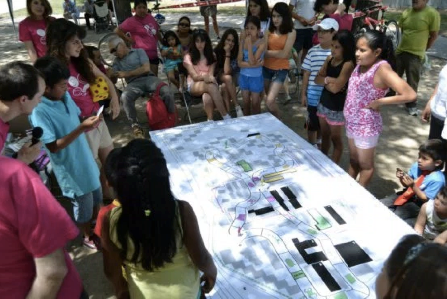 Co-production avec les habitants d’un projet de régénération urbaine dans le quartier Virgen de Begoña à Madrid (source : Paisaje Transversal)