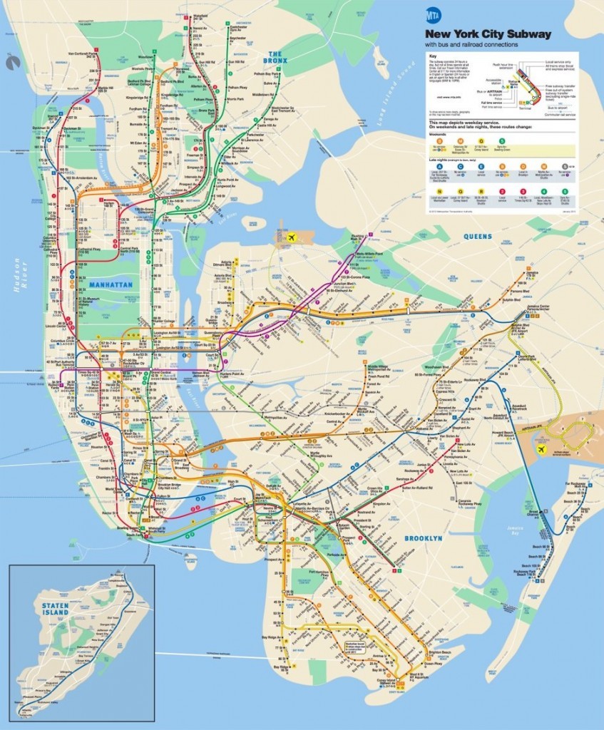 Le Plan du Métro New-Yorkais