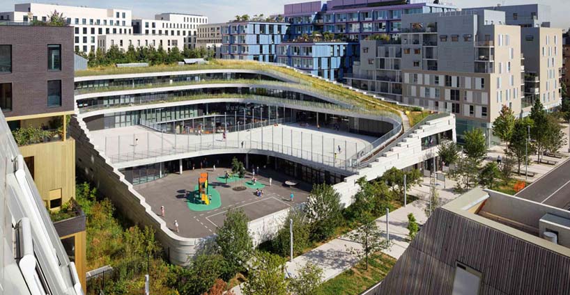 Groupe Scolaire de la Biodiversité Boulogne Billancourt – Crédits photo Chartier Dalix